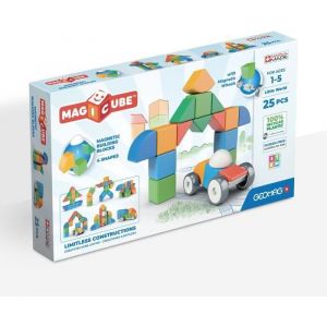 Geomag 209 Magicube Re 4 Shapes Little World 25 - Jeux De Construction - Bloc De Construction Magnétique - Cube Magnétique - Unisexe
