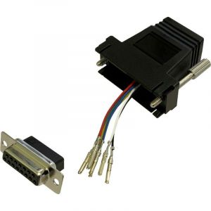 Bkl electronic 10121113 Adaptateur Femelle D-SUB 15 Broches - Prise RJ12 1 pièce