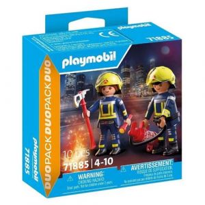 Playmobil 71885 Duo : Pompiers avec hache et extincteur