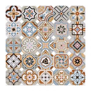 Image de Octogono Musichalls Multicolor Patchwork 20 X 20 Cm Carrelage Octogone / Hexagone