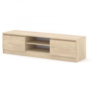 Bim Furniture - Meuble tv maja 150 cm chêne Cremona – table pour téléviseur