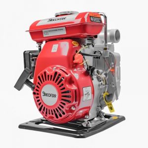 Bricoferr BFH033 Motopompe &agrave; Eau avec Moteur &agrave; Essence 97 CC 2,5 HP, Rouge