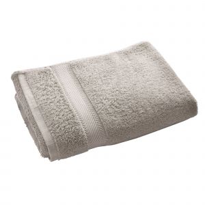 Drap de bain gris 100x150 en coton