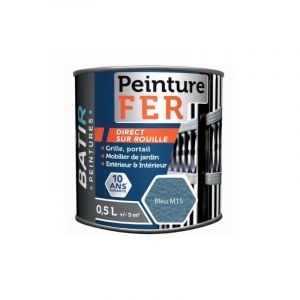 Batir Peintures - Peinture batir Fer martelé 2.5 Litre noir - batir
