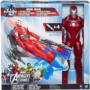 Hasbro Véhicule de combat + figurine Iron Man