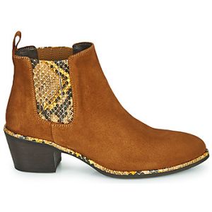 Bottines Regard NOISY V2 VELOURS SAFRAN Marron - Taille 36,37,38,39,40,41