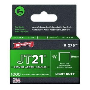 Arrow 276 Lot de 1000 agrafes jt21 10mm