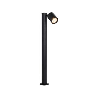 Qazqa Solo - Lampe sur pied ext&eacute;rieur - 1 lumi&egrave;re - l 18.7 cm - Noir - Design, Moderne - &eacute;clairage ext&eacute;rieur