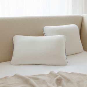 Oreiller ergonomique m&eacute;moire de forme 60x60 &eacute;pais 12cm