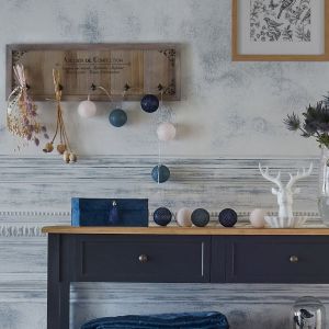 Atmosphera Guirlande led &agrave; piles 10 boules createur d'interieur