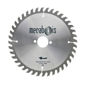 Mecabois Lame de scie circulaire au carbure de finition -&Oslash;(mm)170 / Al&eacute;sage : 16 / Epaisseur : 2.6 / Nombre de dents : 40