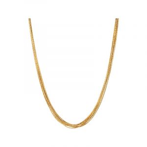 Image de Links of london Collier et pendentif 5020-3369 - Collier et pendentif Essentials 10 rangs en Vermeil Or Jaune 80 cm Femme