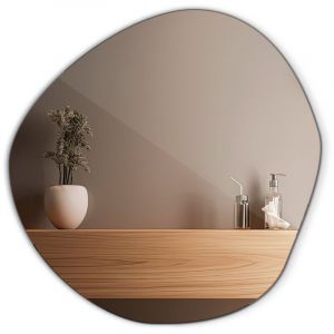 Miroir de forme irrégulière pour le maquillage de la salle de bain 76,6 cm x 77,3 cm
