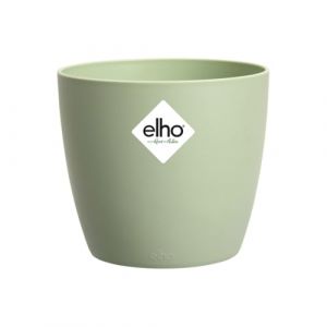 Elho Brussels Rond Mini 7 - Pot De Fleurs pour Intérieur - Ø 6.7 x H 6.0 cm - Vert/Vert Sorbet