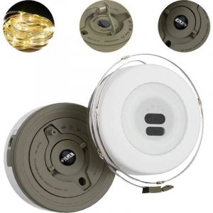 Lampe de camping LED à piles extractibles, lampe décorative, 10 m, lumière chaude