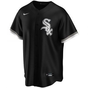 Nike T-shirt à Manches Courtes Mlb Chicago White Sox Official Replica Alternate M Pro Black