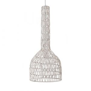 Image de Lussiol Suspension en rotin blanc d. 23 cm