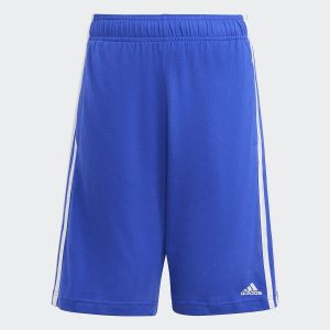 Adidas Short de sport en molleton Bleu/Blanc - Taille 11/12 ans;13/14 ans;15/16 ans;7/8 ans;9/10 ans
