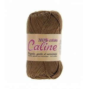 Pelote de Coton 50g = +/- 125m Marron 100% Coton doux reflets satiné brillant