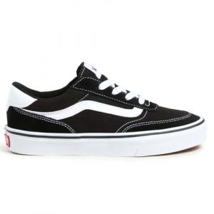 Vans Femme Brooklyn Ls Basket, Daim/Toile Noir/Blanc, 37 EU