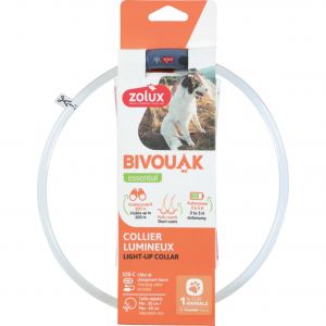 Zolux Collier pour chien lumineux poils courts Bivouak