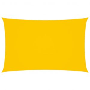 VidaXL Voile de parasol Tissu Oxford rectangulaire 2x5 m Jaune