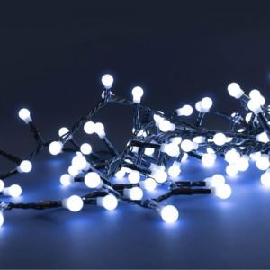 Blachère illumination Guirlande boules LED Flash blanc pur 9m