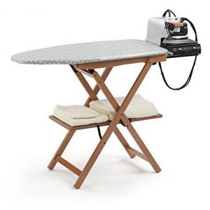 Arredamenti 622 Astir - Planche à repasser Pliable en hêtre massif 135 x 87 x 45 cm