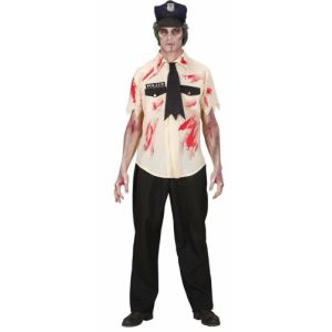 Déguisement zombie policier homme Halloween