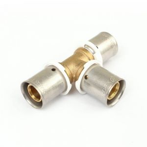 Boutt&eacute; Raccord PER &agrave; sertir - T&eacute; &eacute;gal - Diam&egrave;tre 20 mm