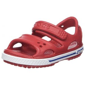 Image de Crocs Crocband II Sandal Kids, Sandales Bout Ouvert Mixte Enfant, Rouge (Pepper/Blue Jean), 30-31 EU