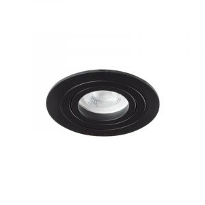 Kanlux Support de spot encastrable perçage 80mm rond Mat noir