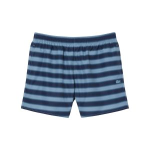 Lacoste Maillot de bain Striped Swim bleu marine bleu clair - M