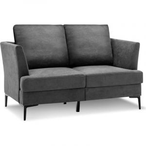 Giantex Canapé 2 Places Contemporain 141x80x72cm Gris
