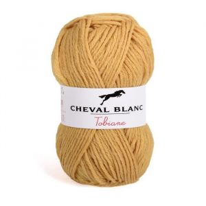 Pelote de laine à tricoter TOBIANE - Cheval Blanc(...) - Jaune (204 - MIEL)