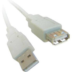 Image de Rallonge USB 2.0 A/A mâle-femelle 0,60 m