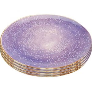 Kare Design Assiettes Shirley violettes 26cm set de 4