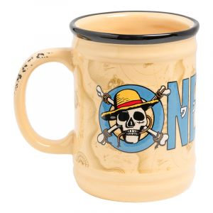 Paladone One Piece Tasse en céramique sous licence officielle Netflix, décoration pirate et cadeau, accessoire de bureau pour tous les âges, verres à café et thé pour les fans de la série, 350 ml