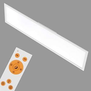 Briloner leuchten Plafonnier LED à intensité variable, contrôle de la température de couleur, télécommande, 36 W, 3800 lm, blanc 1,20 m