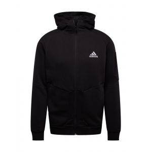 Adidas Sweat à Capuche Essentials Full Zip - Noir/Blanc, pointure Medium - Noir - Taille Medium