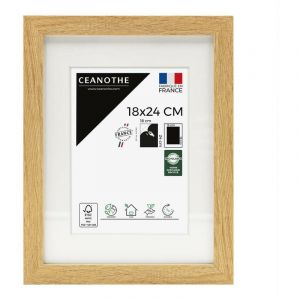 Ceanothe Cadre photo épais brut 18x24 cm avec passe-partout résine recyclée