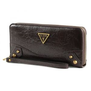 Guess Amantea Large Zip Around Chocolate [193902] - porte-monnaie porte monnaie