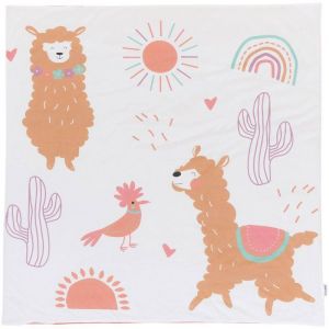 Tin&eacute;o Tapis De Jeu Nomade En Jersey Coton 100 X 100 Cm Alpagas