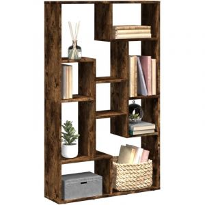 VidaXL Bibliothèque chêne fumé 72x20x120 cm bois d'ingénierie, étagère, étagère de rangement, support à livres, étagère à livres, étagère de stockage