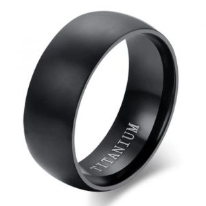 Zense Bague Homme Tendance En Acier Poli Noir Zr0171