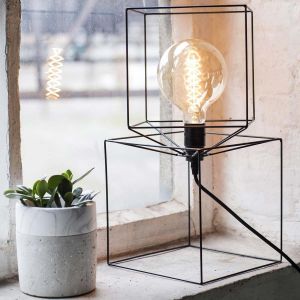 Serax TROMPE L'OEIL-Lampe à poser Métal H46cm Noir