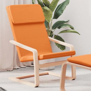 VidaXL Chaise de relaxation Jaune foncé Tissu