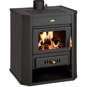 Prity - Poêle à bois wd – 15,9 kW, Noir Graphite, Classe a, Design Robuste