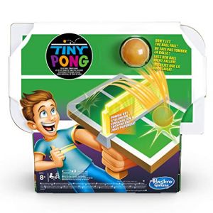 Image de Hasbro Tiny Pong - Jeu de societe Ping-Pong - Jeu électronique de tennis de table - Version française