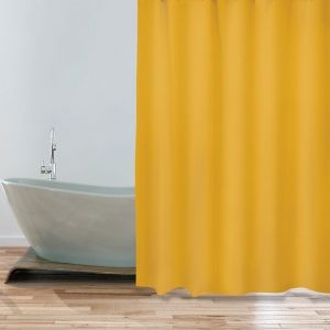 MSV Rideau de douche Polyester 180x200cm Safran - Safran